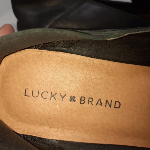 Lucky Brand Cahill Black Leather Loafers  10 M/40 - Picture 6 of 7